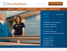 Tablet Screenshot of dovehealthcare.com